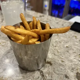 a bucket of french fries
