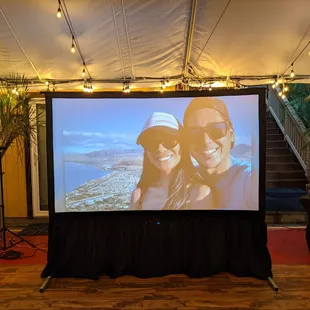 Wedding Photobooth and Projector screen