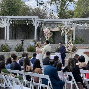 Outdoor Wedding ceremony Setup -  battery powered setup without any limitations.