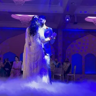 Dancing on clouds - low fog for couples dance