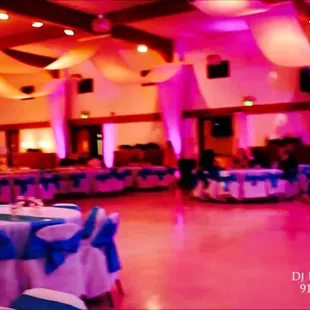 Up lighting provided for Shrine Event Center