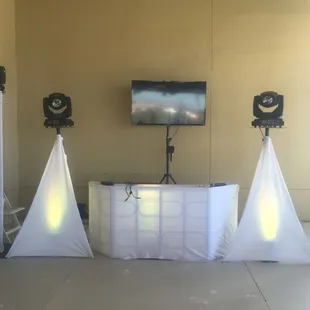 Small DJ Setup &amp; Screen