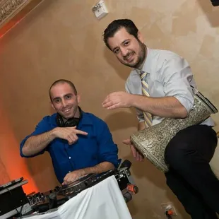 When a guest brings his own darbuka to the party.