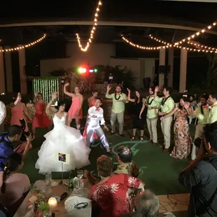 Kellen &amp; Francheska we're getting down on their wedding night!