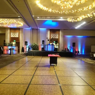 Ready to start - Six speaker sound system including two 18 inch subwoofers and red white &amp; blue uplighting