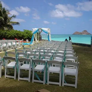 Seating for ceremony about to begin