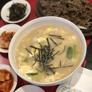 Rice Cake Dumpling Soup