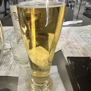 Beer on tap is super fresh