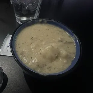 Clam chowder..not a fan