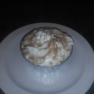 a pie on a white plate