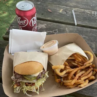 Double Patty combo, All the way