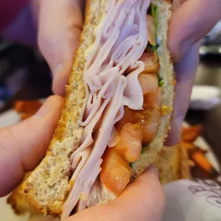 Honey Mustard Turkey Sandwich  Fantastic and semi healthy