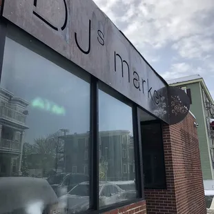 The outside of the market