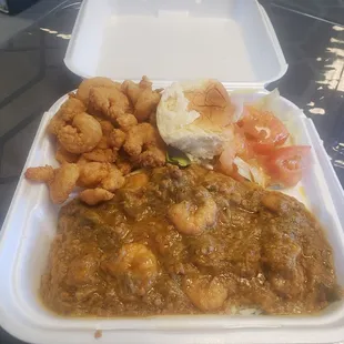 Wednesday bucks, fried shrimp and okra special.