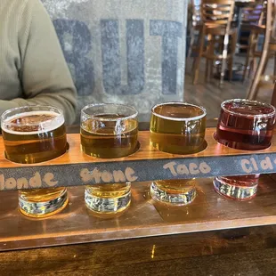 Flight of beer