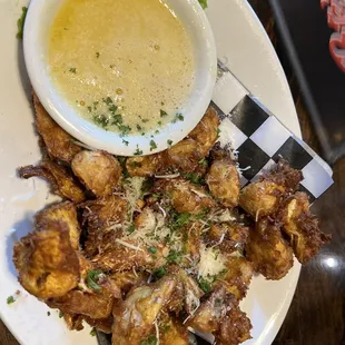 Deep fried artichoke hearts