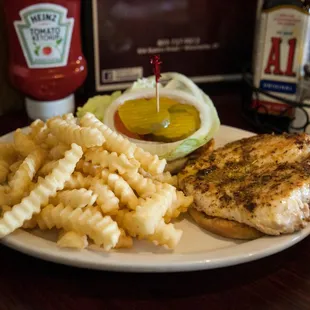 food, grilled fish