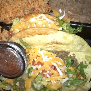 DJ's Taco Express - crispy &amp; soft taco platter