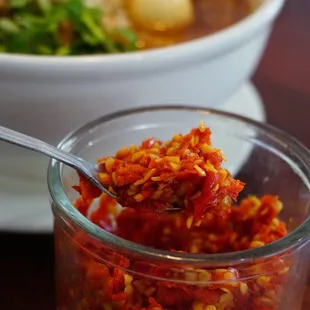 Fresh crushed Thai chili