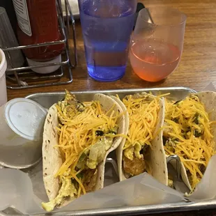 Breakfast taco French kiss drink