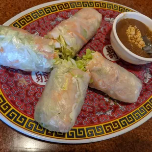 Fresh Shrimp spring rolls