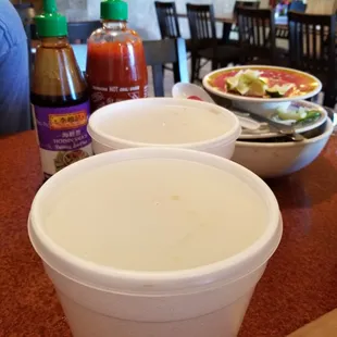 Leftovers for dinner.