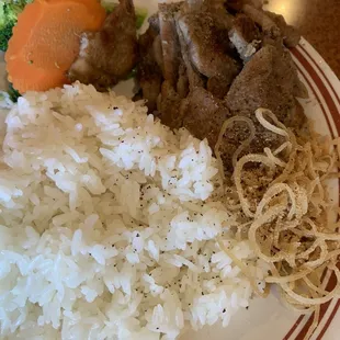 Pork Chop Rice Plate