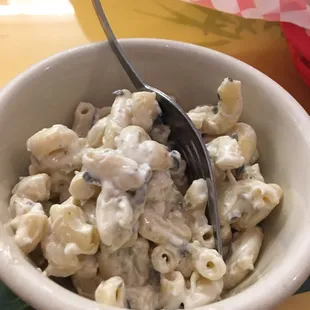 a bowl of macaroni salad
