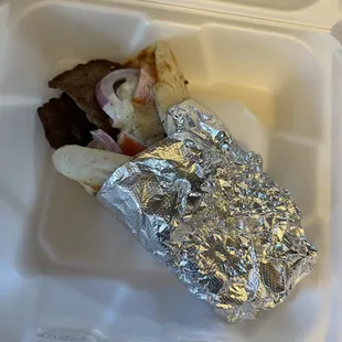 Gyro sandwich.