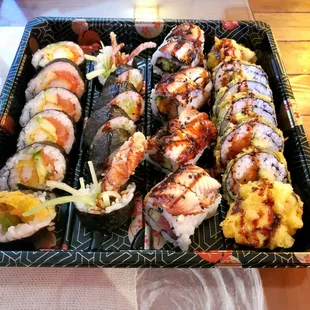 Mexican Roll, Spider Roll, Dragon Roll, and Cowboy Roll.