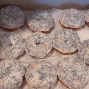 Thank you DK'S! The BEST sprinkle cake doughnut place on  EARTH!!