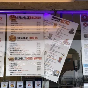 2/6/24 (tue): Breakfast Croissant, Bagels &amp; English Muffins Menu