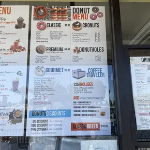 New menu includes coffee boxes and donut discounts!