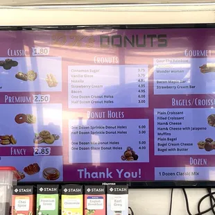 6/20/24 (thu): Donut Menu