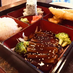 Beef teriyaki bento box