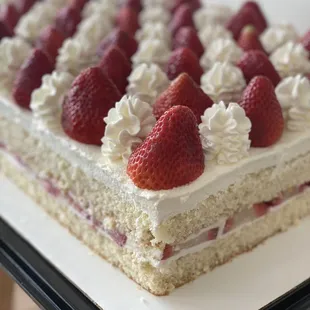 Strawberry cake sheet