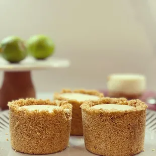 a plate of mini apple pies