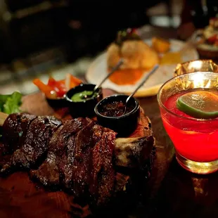 Short Rib al Carbon with Prickly Pear Margarita