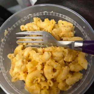 Mac and fry cheese