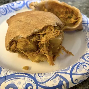Inside the chicken empanada