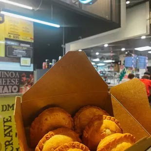 Chicken Empanada  Ground Beef Empanada  Cheese Empanada  BBQ Pork Empanada  Shrimp Old Bay Chorizo Bacon