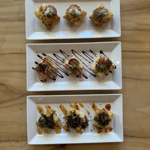 New Fall Menu - Puff Bites (Fig &amp; Prosciutto, Mushroom&amp;  Blue Cheese &amp; Shrimp &amp; Chorizo) YUMMY!