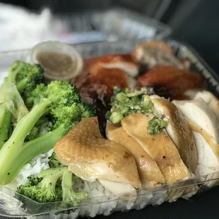 Free Range Chicken &amp; Roasted Duck over Rice