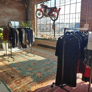 The good deals are in the back on the "patio" (and look at that rug!)