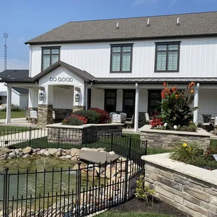 Back of the restaurant