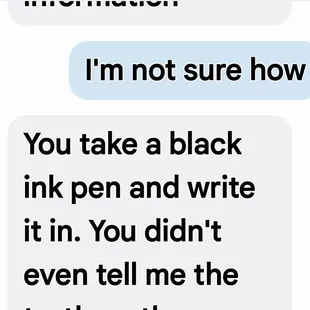 These are the types of unprofessional com ments you get when you ask her to do her job.I paid her the full amount of money