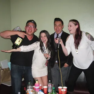 a group of people posing for a picture