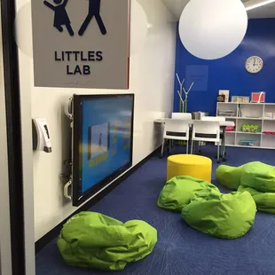 Little Labs Room for the younger kids - touch screen at their level, iPads, other non-electronic toys