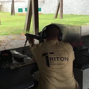 Me shooting my Triton AR-15 for the first time at C2 Shooting Center built by Chris at DOA Arms