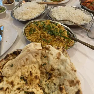 Fresh naan, biryani off the menu